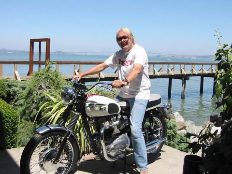 Paul on his motorbike