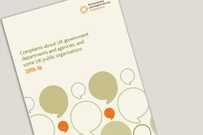 This report provides a summary of the key statistics we have collected about the complaints we have handled, and the investigations we undertook in 2015-16 that involved UK government departments, agencies and some other UK public organisations.