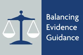 Balancing Evidence Guidance